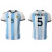 Cheap Argentina Leandro Paredes #5 Home Football Shirt World Cup 2022 Short Sleeve
